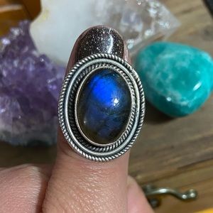 Sterling Silver Labradorite Ring